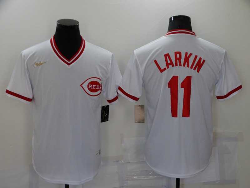 Reds 11 Barry Larkin White Nike Cooperstown Collection Jersey,We sell and wholesale Reds 11 Barry Larkin White Nike Cooperstown Collection Jersey on line form chian!